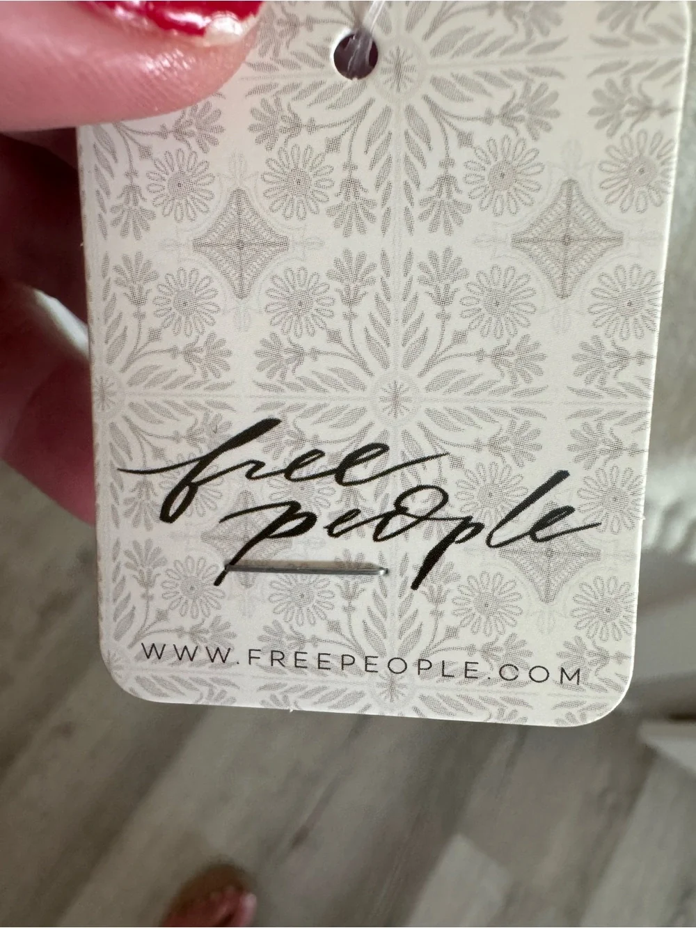Free People Cream Knit Pullover Sweater